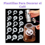 Set 16 Plantillas Para Decorar Capuchinos Café Canela