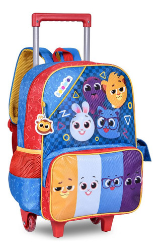 Mochila De Rodinhas Bolofofos Infantil Escolar Creche