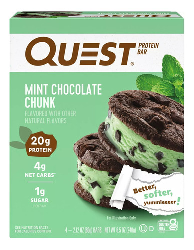 Quest Protein Bar Mint Chocokate Chunk 240 Gr