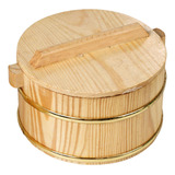 Cubo De Arroz Humeante De Madera, Resistente Y Reutilizable,