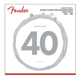 Set Cuerdas Fender 7250s Nickel Plated Para Bajo 40-100