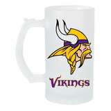 Tarro Cervecero 16oz Vikings Minnesota Nfl Super Bowl