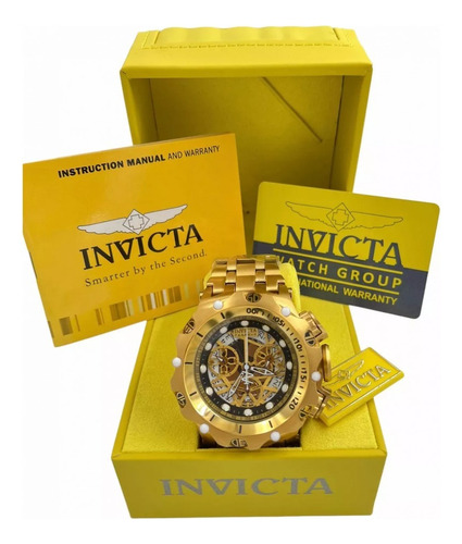 Relógio Invicta Venon Hybrid Banhado A Ouro 18k Original