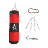 Bolsa De Boxeo 120 Cm + Cadenas + Gancho + Mosqueton