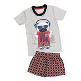 Pijama Niño Short Algodón Rock Star Kayser