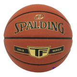 Balon Baloncesto Spalding Tf Gold Series #7 In/out Cuero