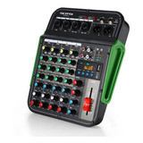 Mesa De Som Mixer Skmg6bt 4 Canais Interface De Áudio Usb/bt