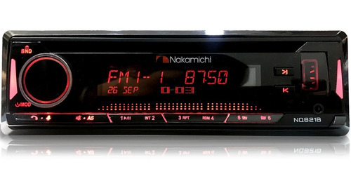 Autoestereo Nakamichi Nq821b Mp3, Usb, Bt, Ios, Android, Rgb