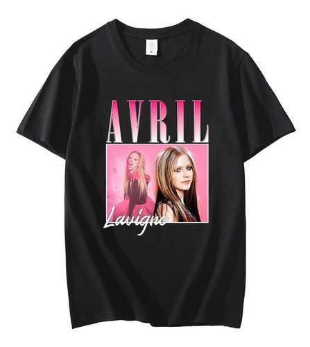 Playera Para Hombre Avril Lavigne Singer 90s Vintage Graphi