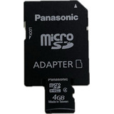 Micro Sd Panasonic 4gb Con Adaptador Y Estuche