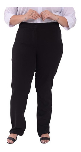 Calça Social Plus Size Uniforme Feminino Oferta Relâmpago