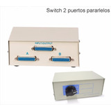 Switch 2 Puertos Paralelos  Manual Para Impresoras Belgrano