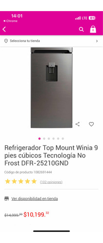 Refrigerador Daewoo 11 Pies