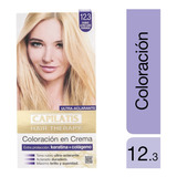  Capilatis Coloración En Crema Kit Completo - Los Tonos Tono 12.3 Rubio Ultra Claro Dorado