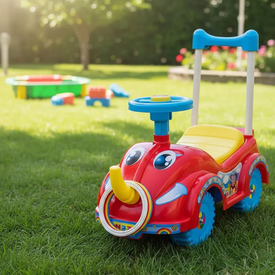 Carro Montable Para Niños Elefante Rojo Sonido Mod 5503 | Meses sin interés