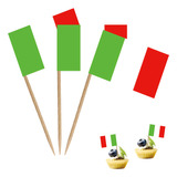 Bandera Italiana De Palillos De Dientes Italianos, Mini Coct