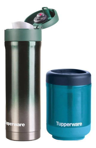 Termo Vianda 350ml + Termo C Pico 430ml Tupperware® Ac Inox