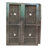 Puerta Reja 120x200 Malla Para Ventana Balcón Con 2 Cerrojos