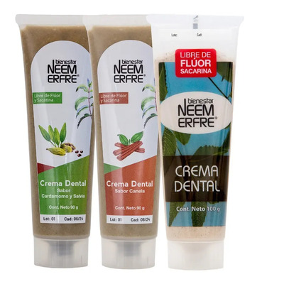 Crema Dental Artesanal Sin Fluor Sabor Cardamomo Canela Ment | Meses sin interés