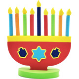 Menorah/candelabro De Juguete De Espuma