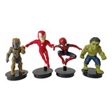 Set De 4 Figuras Avengers Marvel Cinemex Endgame Infinity Wa