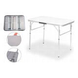 Mesa Dobravel Portatil Vira Maleta Camping Praia 90x60