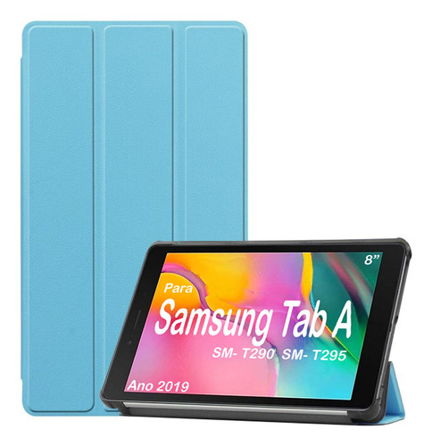 Capa Case Para Samsung Tab A8 8 Sm- T290 T295 (ano 2019) Cor Azul-claro