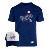 Kit De Playera + Gorra Sublimada Modelo Los Angeles Dodgers