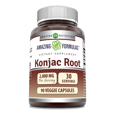 Amazing Raíz De Konjac Root 2000 Mg 90 Cápsulas L55 Sin Sabor | Envío gratis