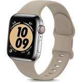 Malla Para Iwatch Series 7,6,5,4,3,2,1,se/marron Nuez