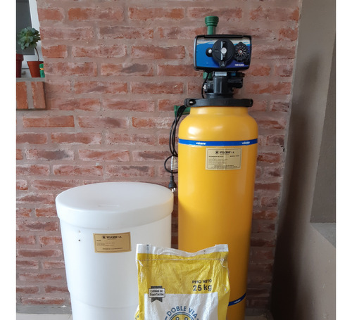 Kit Ablandador Agua Vulcano Va-025 + Salero + Resina + Sal