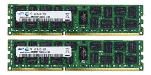 Memória P/ Servidor 2x 4gb = 8gb Ddr3 1333mhz 10600r Reg Ecc