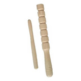 4 Clássico Orff Sticks De Madeira Dura Instrumento 21cm