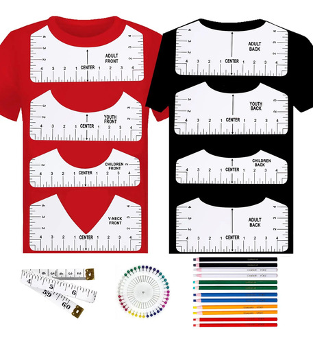 Regla Camiseta Playera Impresión Cinta Métric Herramient Kit