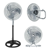 Ventilador Con Aspas De Metal 3 En 1 Gutstark Pedestal 18 