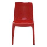 Cadeira Tramontina Alice Polida Em Polipropileno Vermelho