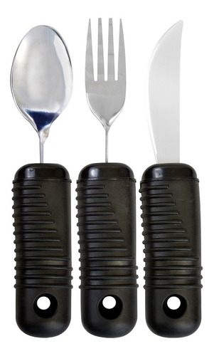 Set De Cubiertos Utensilios Flexibles Para Adultos Mayores