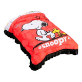 Colcha Matrimonial Snoopy Roja Concord