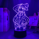 Anime Luz Led Konosuba Aqua Para Niños Dormitorio Decoración