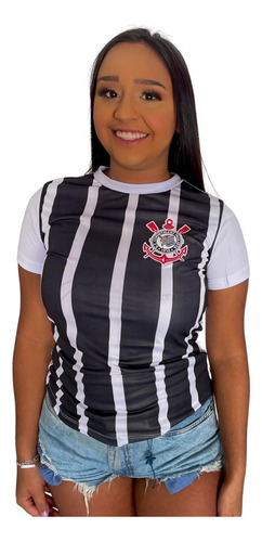 Camiseta Do Corinthians Oficial  Feminino  Licenciado  