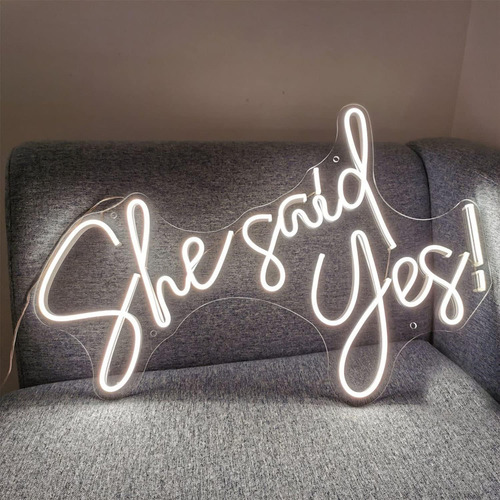 Farnew She Said Yes Neon Sign Flex Led Neon Light Sign Led L