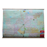 Mapa Gran Buenos Aires - Zona Oeste -plastificado 80x130cm