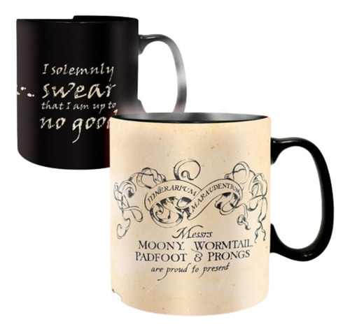 Set Harry Potter Taza Mágica Yportavasos Mapa Del Merodeador