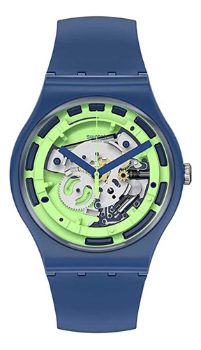 Reloj De Cuarzo Swatch Suon147 Monthly Drops Green Anatomy,