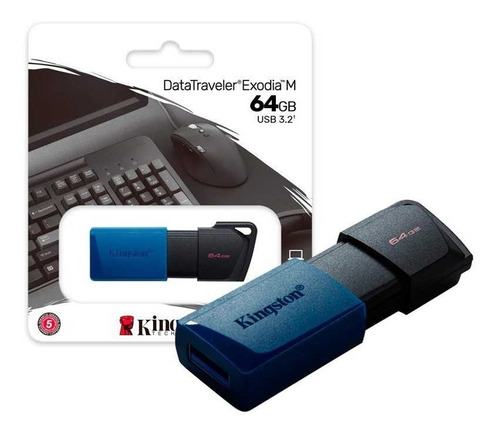 Pen Drive Kingston 64 Gb Usb 3.2 Dtxm Smart Tv Android