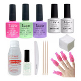 Kit Esmaltes Semipermanente Tejar + Kit Removedor 