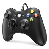 Controle Com Fio 360 Preto Compativel Xbox Pc Gamer Notebook
