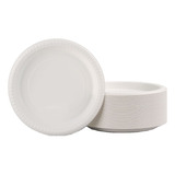 Plato Desechable Blanco 22cm 50 Unidades