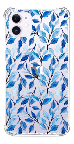 Capa Capinha Floral Azul Personalizada