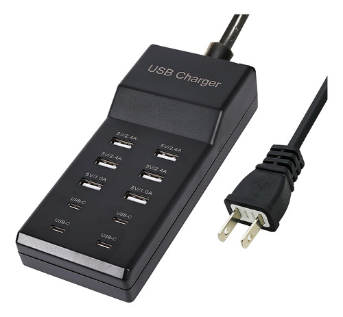 Cargador Usb, Estación De Carga Usb De 5v 10a (50w) 10...